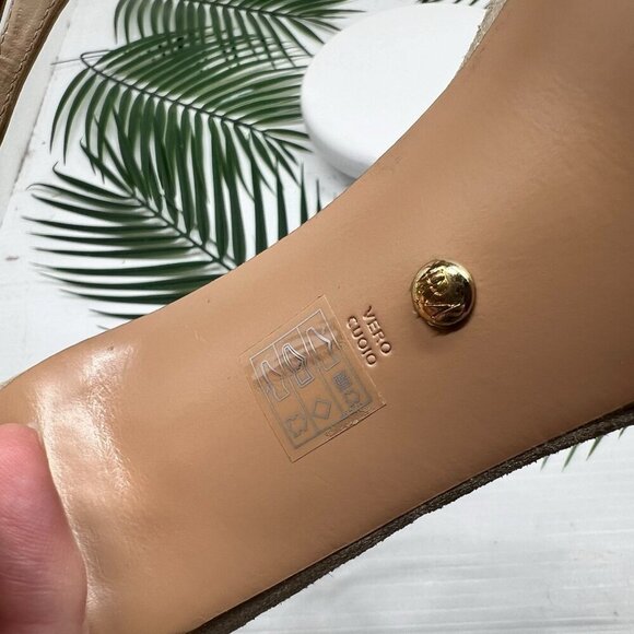 PELLE MODA Onora T-Strap Rhinestones High Heel Sandals In Platinum Size 7M - Picture 11 of 15